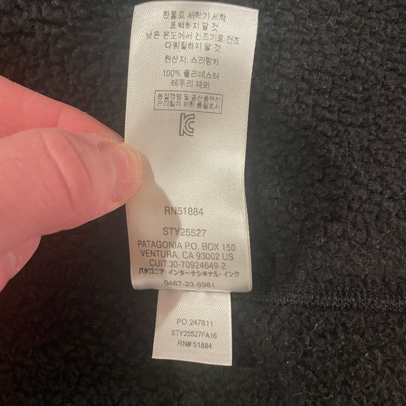 Patagonia Men’s Better Sweater Fleece Jacket Black- Like New - Picture 6 of 7